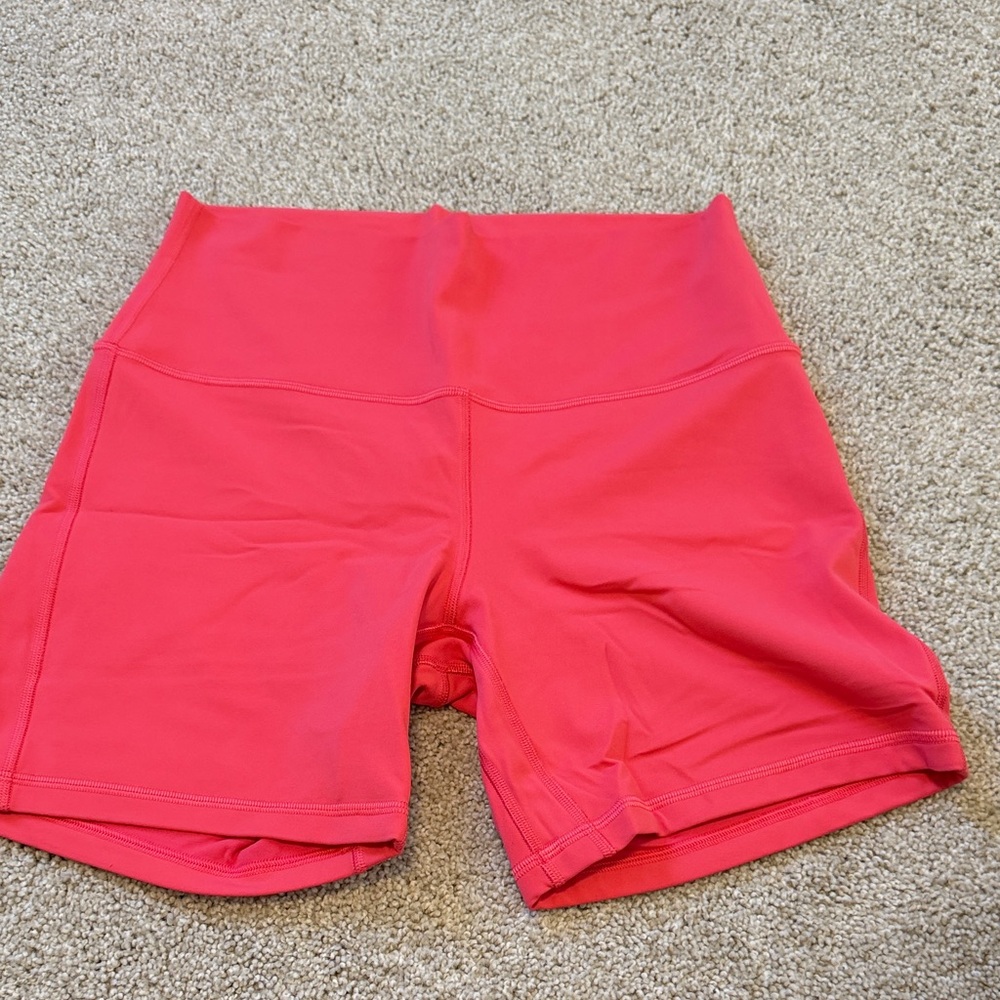 Lululemon Athletica Vibrant Pink Athletic Shorts